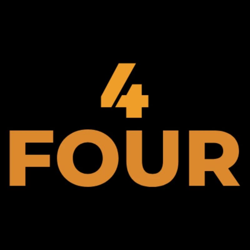 DESIGN CHIFFRE 4  ET LETTRES TYPOGRAPHY