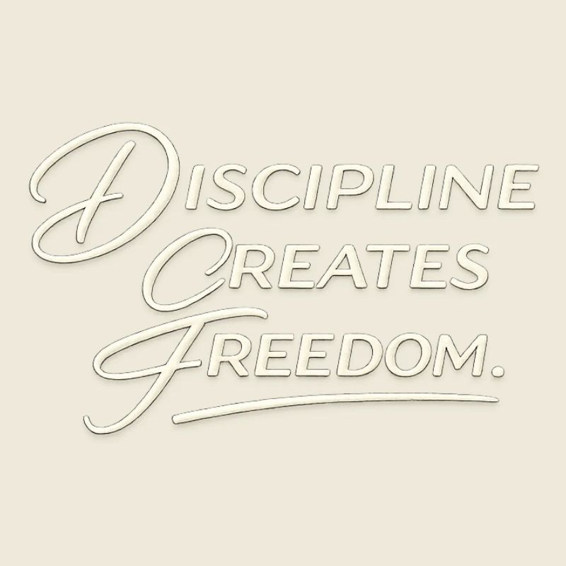 Discipline Creates Freedom Script