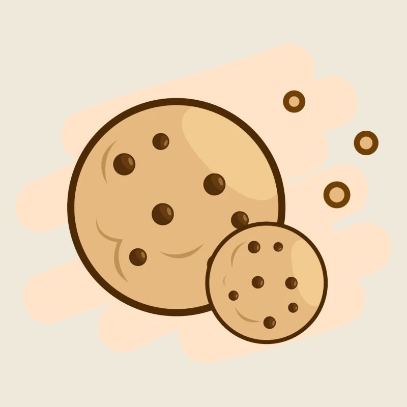 Chocolate biscuits Delicious design