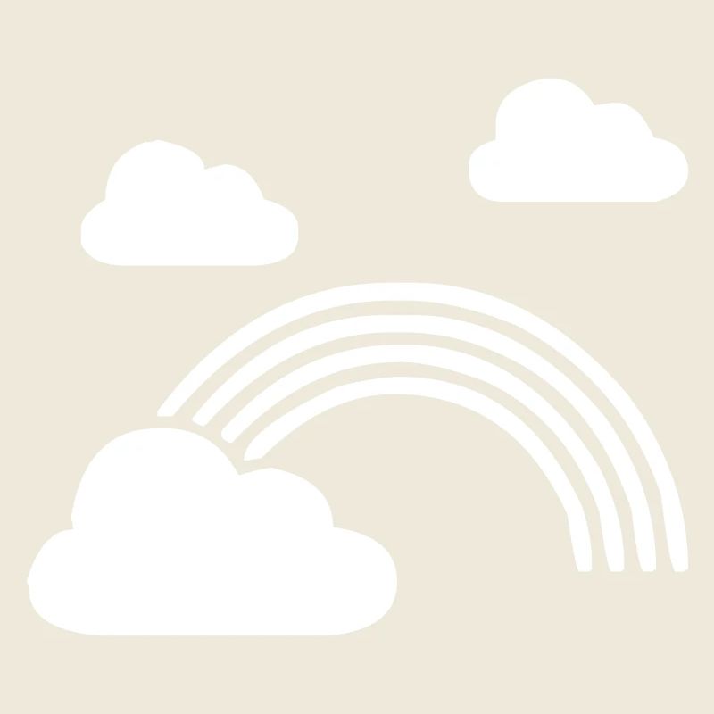Regenbogen mit Wolken