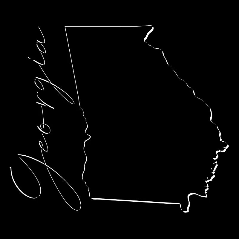 Georgia (USA) | Landkarte | Schatten Script