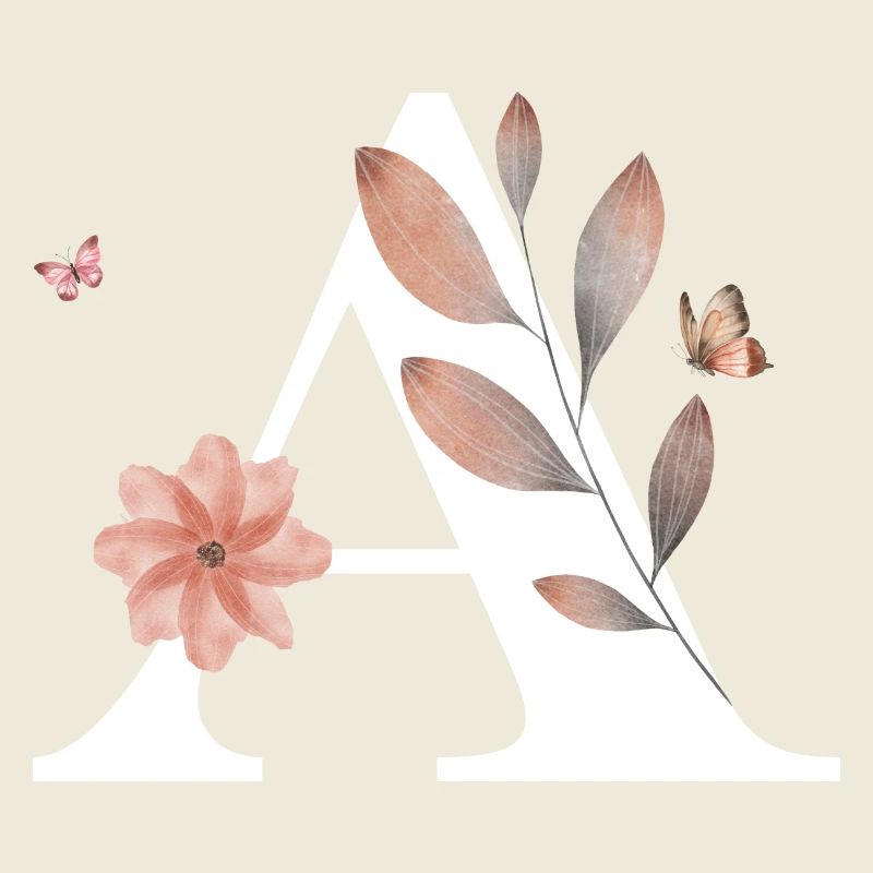 Lettre a fleurs sauvages aquarelles