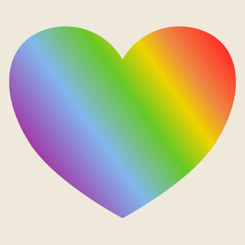 Regenbogen-Herz
