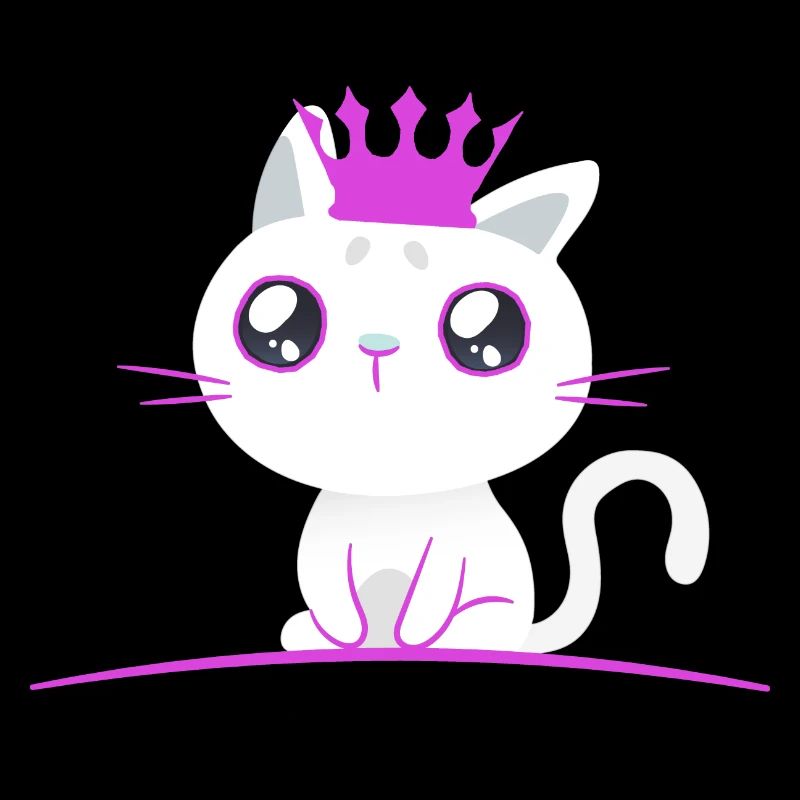 Chaton Princesse Chat Chats Enfants Bébé