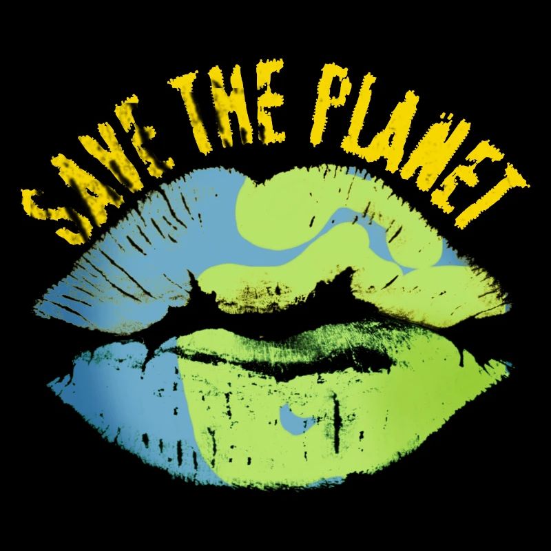Save the world vintage look