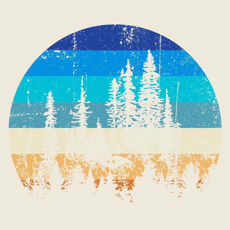 Sunset Forest Silhouette Imprimer