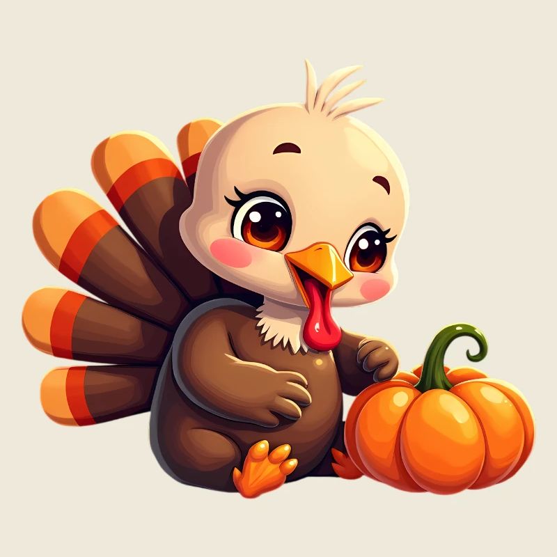 Bébé dinde de Thanksgiving