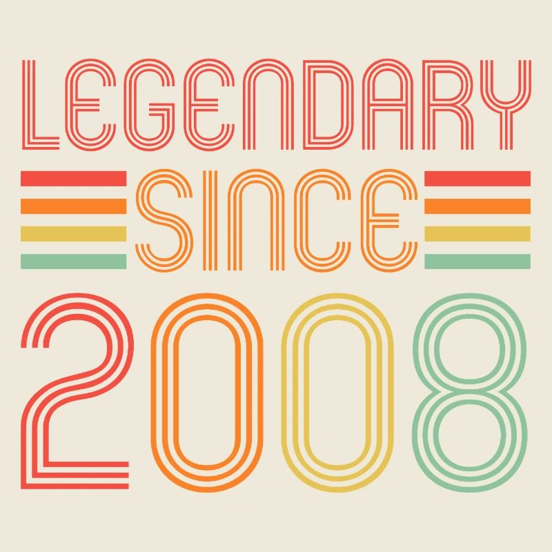 Legendary since 2008, Retro, Geburtstag