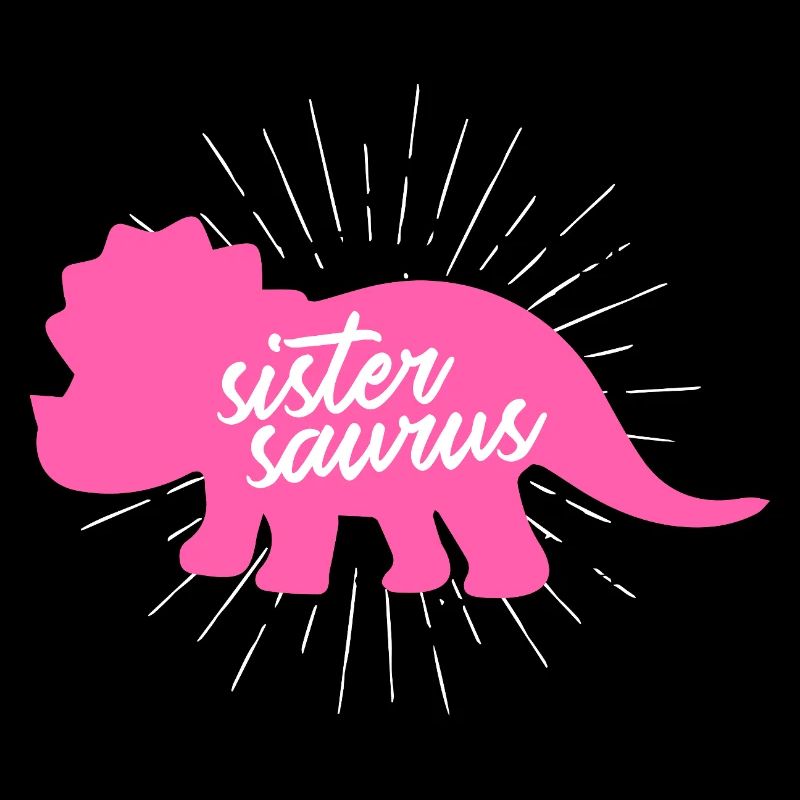 Sistersaurus Lustige Schwester Dinosaurier Triceratops