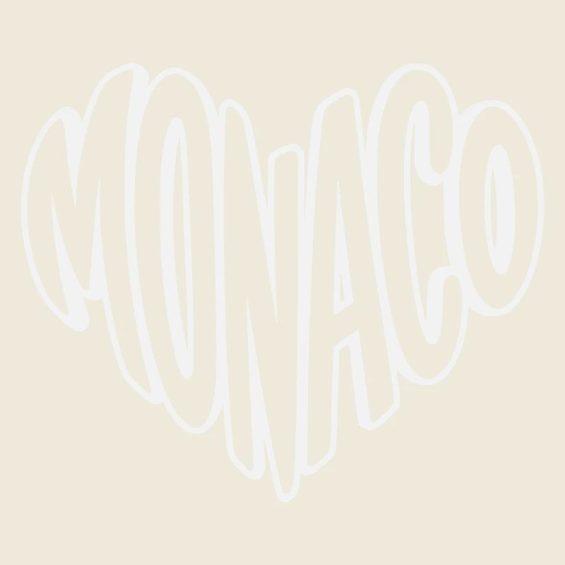 Typographie rétro de Monaco