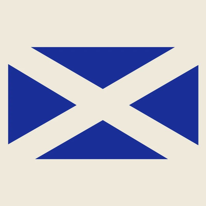 Écossais drapeau d'une couleur