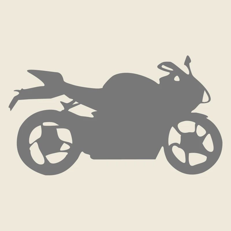 Silhouette de moto