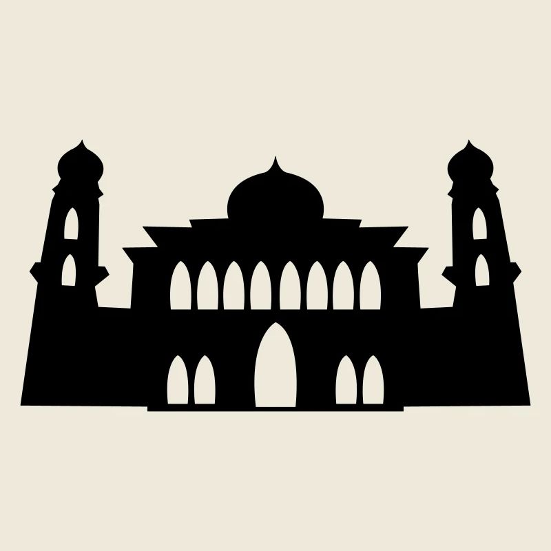 mosquée, silhouette