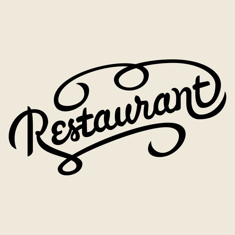 Restaurant lettering