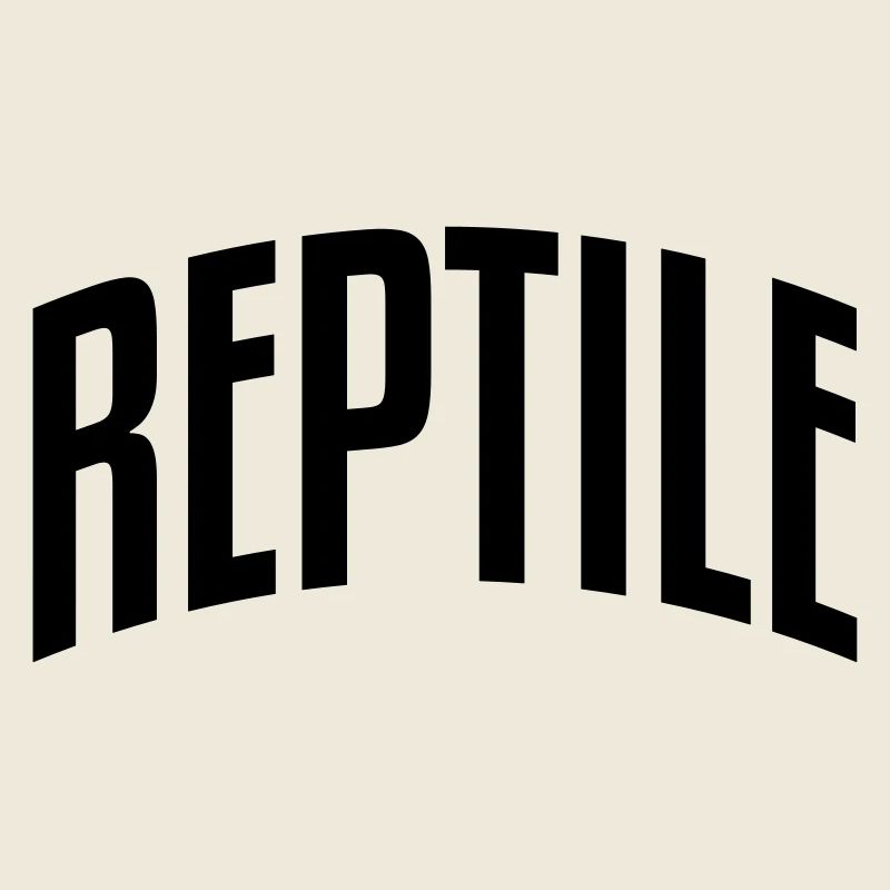 reptile stylish arched text logo copy
