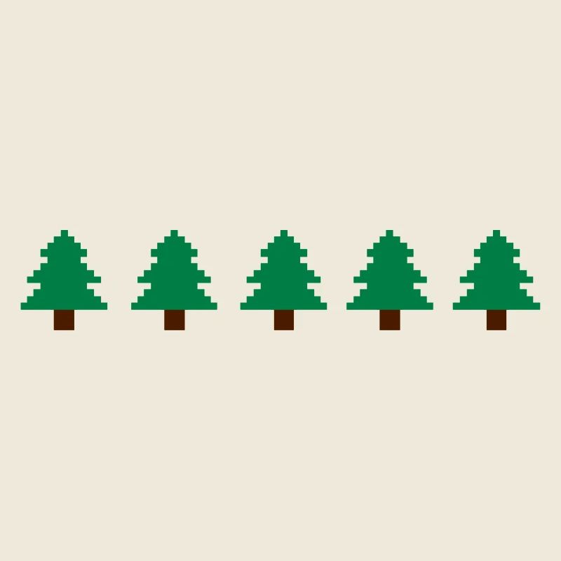 Weihnachtsbäume Pixel