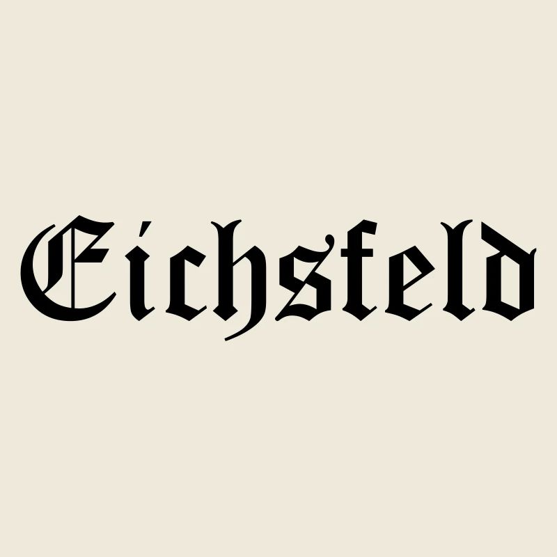 Eichsfeld Altdeutsche Schrift Schwarz