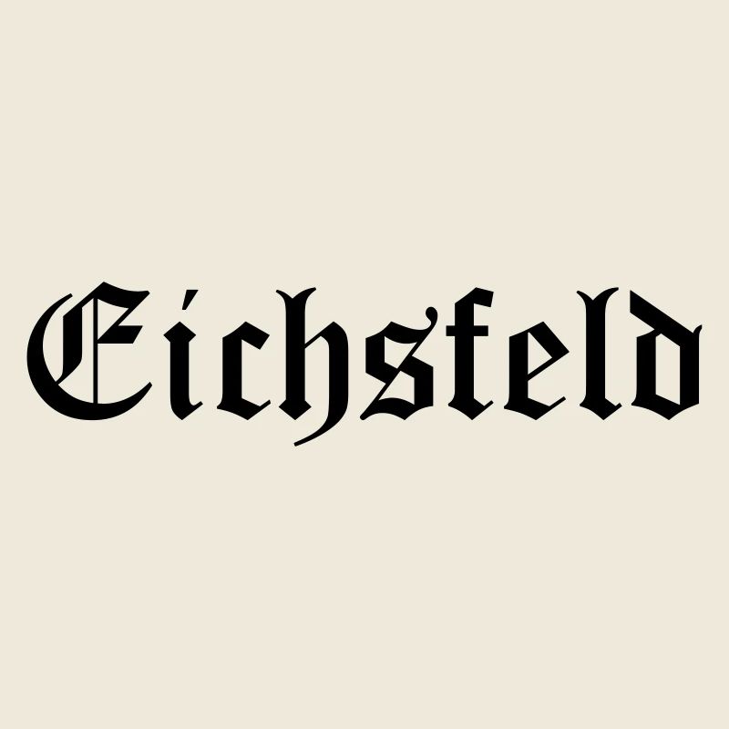 Eichsfeld Altdeutsche Schrift Schwarz