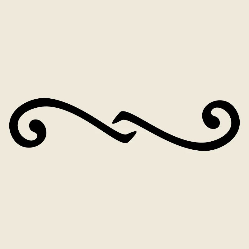 Delimiter swirl / Deko-Element Schnörkel (1c)
