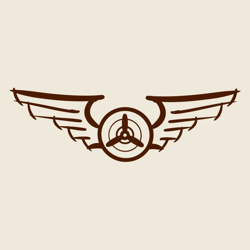 Aviation Symbol Luftwaffenschwinge Flugzeug Pilot