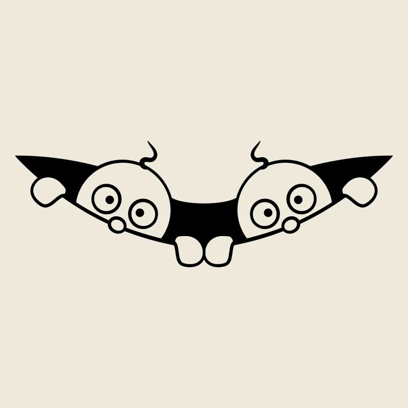 Comic Twins Peeking Out Belly 2 Babies Pregnant