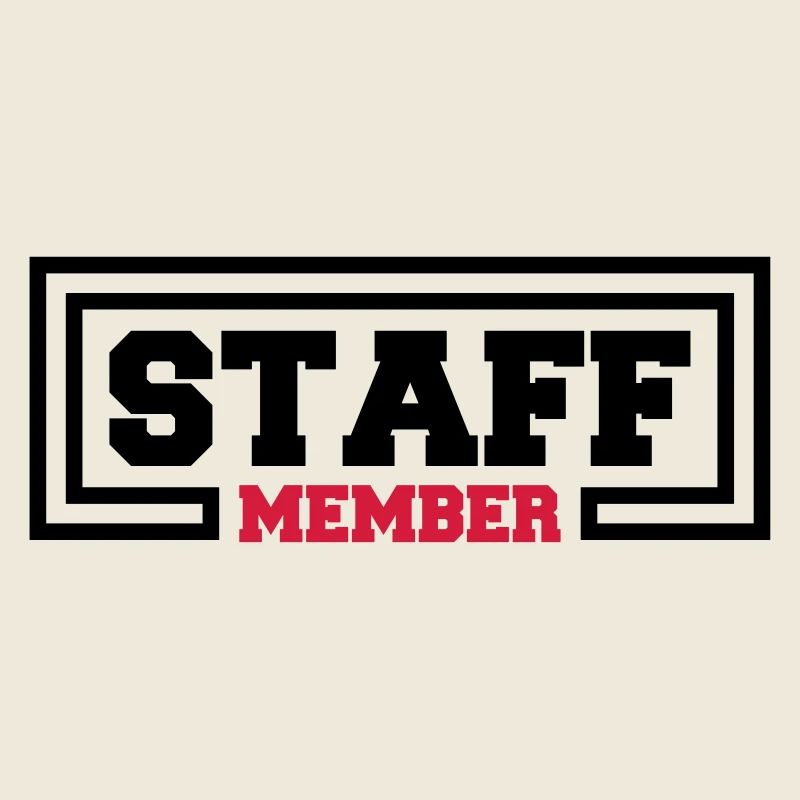 Staff Member Friends Team Staff Crew Logo