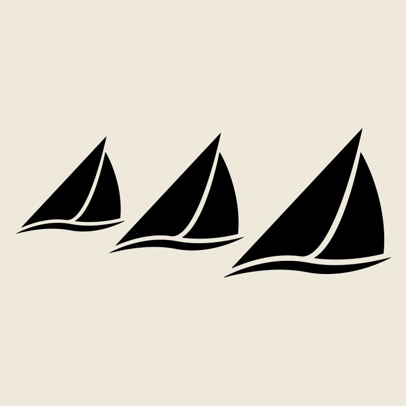 3 Sailing Boats Logo