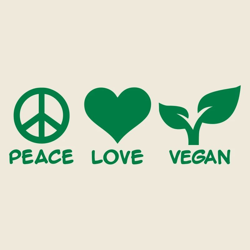 Peace love Vegan