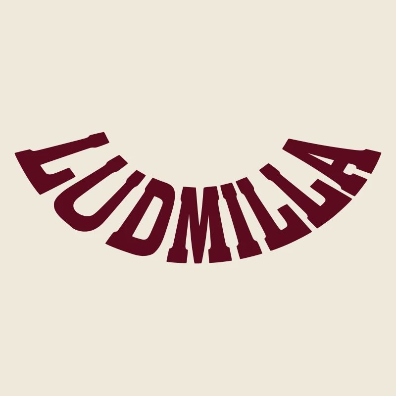 Lettrage Ludmilla rond