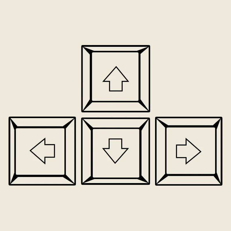 Up Down Left Right Keyboard Buttons (Keys)