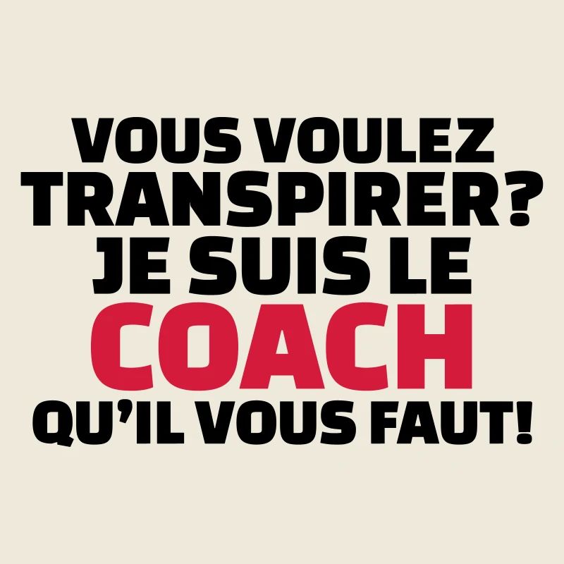 Vous voulez transpirer? je suis le coach