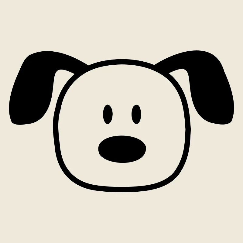 Dog Face Small Happy Pet Head Cute