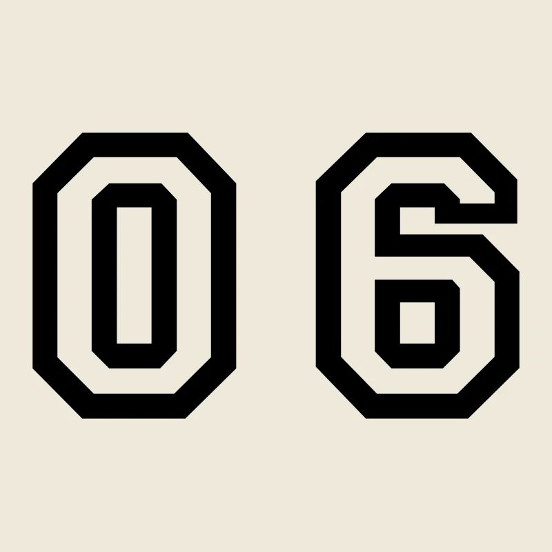 number - 06 - zero six