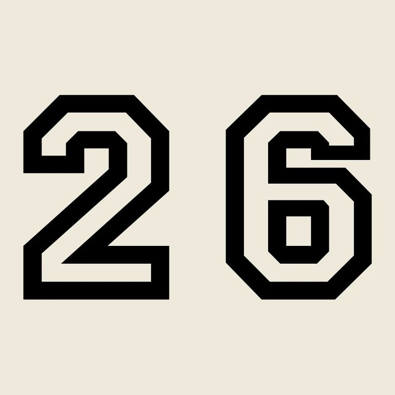 Number - 26 - Twenty Six