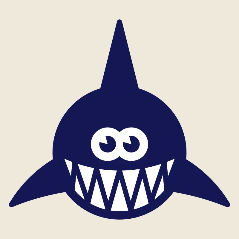 Le poisson montre des dents (requin / requin / poisson prédateur, 2C)