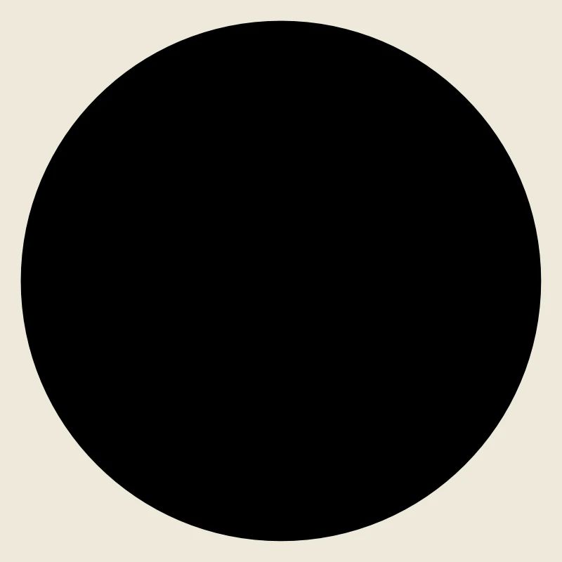 Mathematics-symbol - black circle - hole