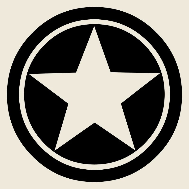 Cercle symbole étoile
