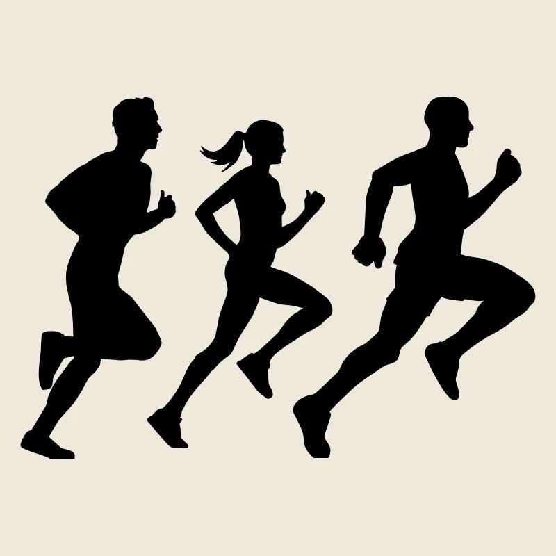 runner group Läufer Gruppe Team