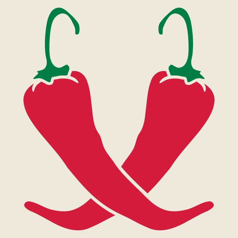 2 piments Chili chaud chaud
