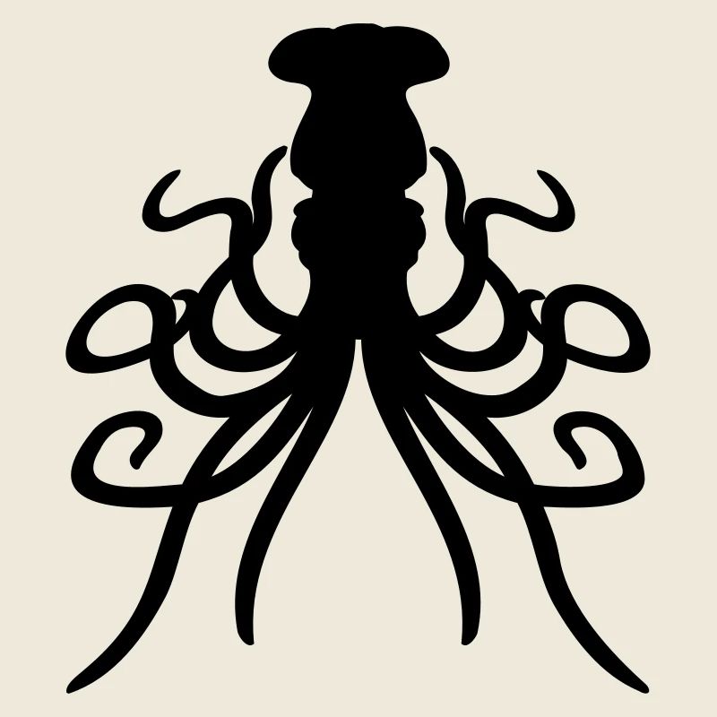 Octopus Octopus Octopus Squid Cephalopod Silhouette