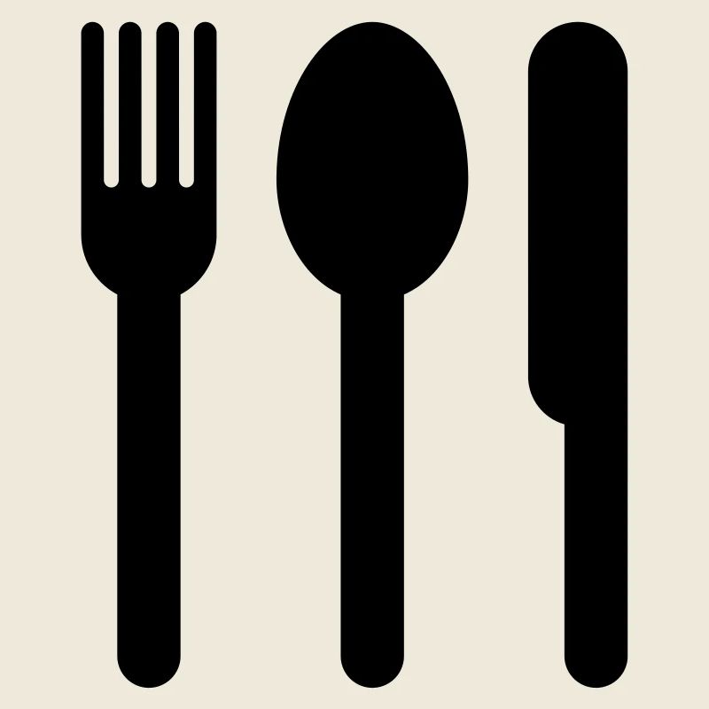 Löffel, Gabel und Messer