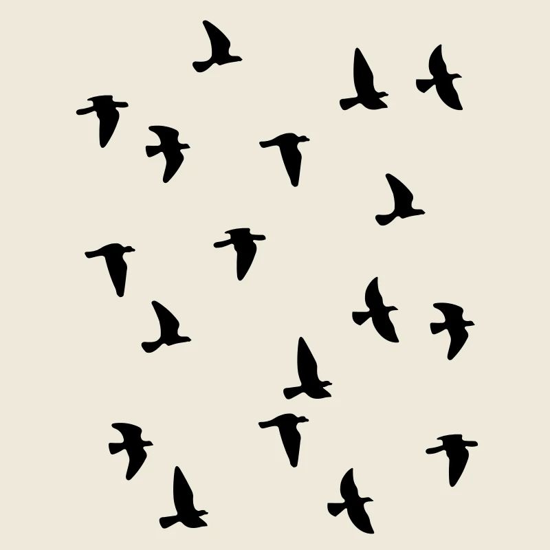 nuée d'oiseaux