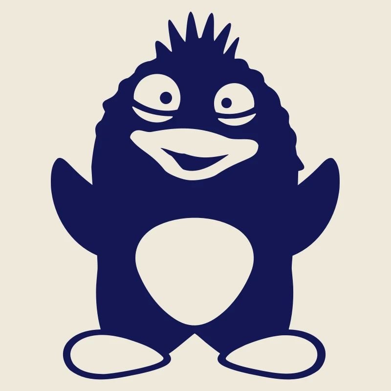 pingouin mignon agitant stupide fou oiseau drôle
