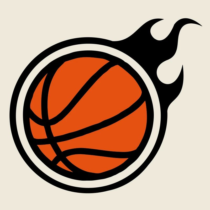 Basketball mit Flammen