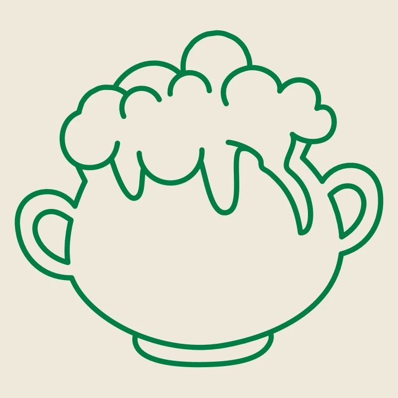 Kessel mit sprudelndem Trank