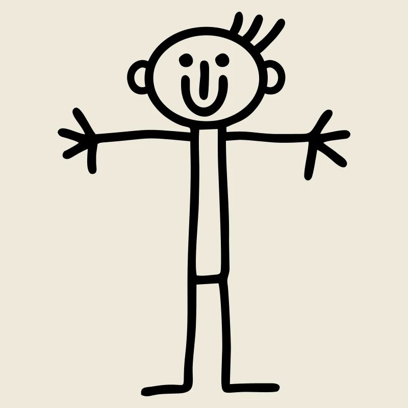 Strichmännchen offenene Arme