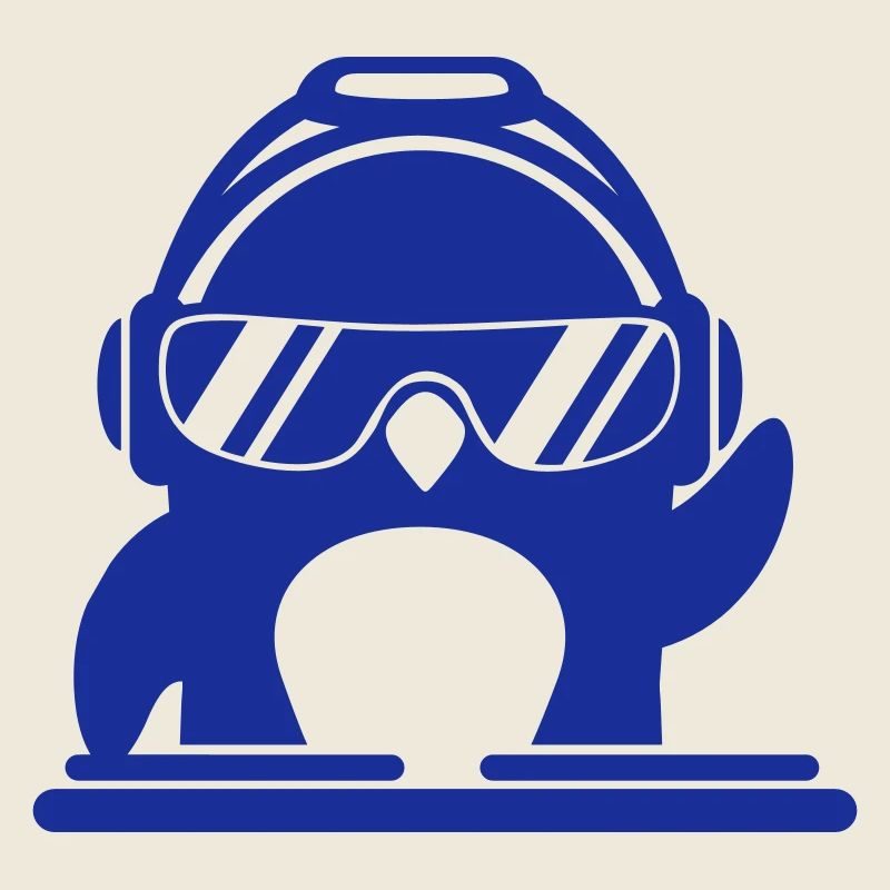 Funny Cool DJ Penguin Mixer Party Music
