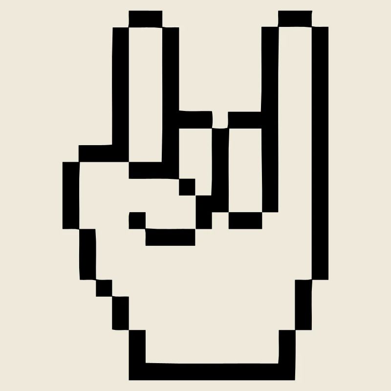 Handzeichen Cursor Rock