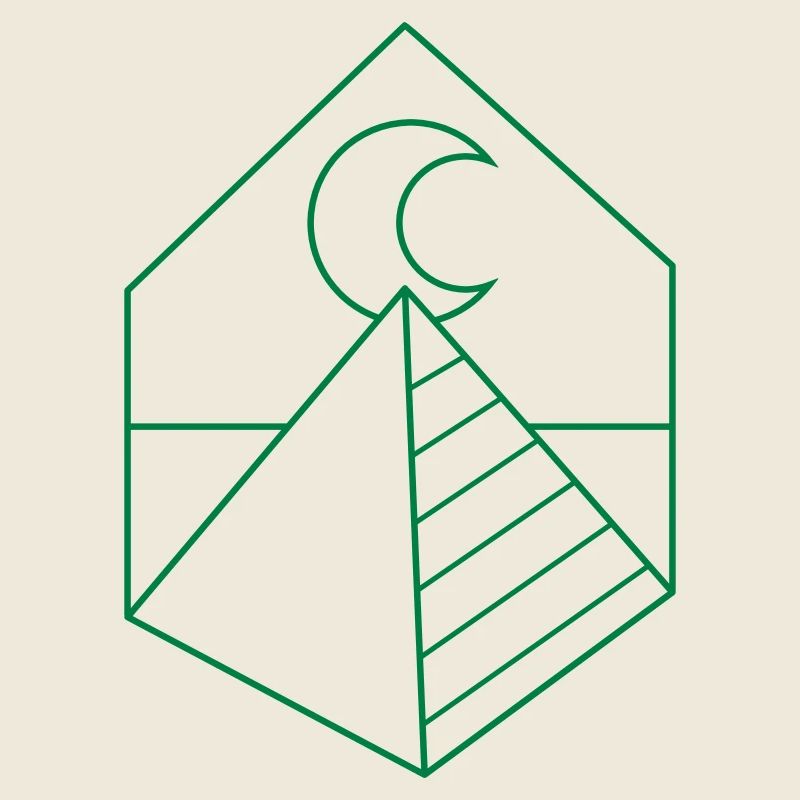 BOHO Pyramide auf dem Mond