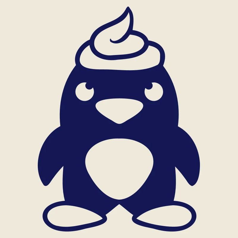 Penguin poop made on head Funny poop shit
